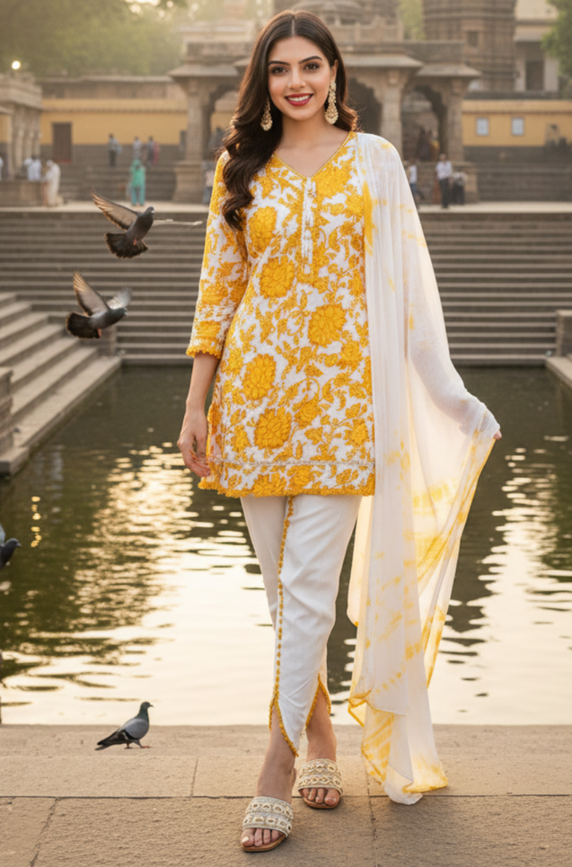 KHWAAB - Honey Three Piece Suit Set