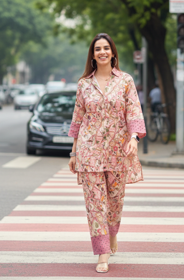 OH MY CO-ORD!! - Rosewood Printed Co-ord Set