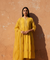 ROOH- Yellow  Anarkali  Three piece set with Dupatta