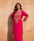 NAZM- Embroidered Hot Pink  Ethnic Dress
