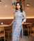 DESI SWAG -Carolina Blue Floral Printed Pathani Set