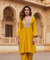 SUROOR - Yellow Mirror Batwing  Two Piece Set
