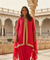 SUROOR - Pink  Jumpsuit With Cape