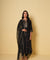 ROOH- Black Anarkali  Three piece set with Dupatta