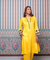 Jhoom-Sun Yellow Embroidered Two Piece Set