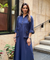 REZAAR-  Navy Blue Shirt Style Pocket Dress