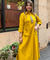 REZAAR- Mustard Yellow Shirt Style Pocket Dress