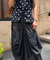Rozana -  Black and White Polka Drape Skirt Set