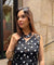 Rozana -  Black and White Polka Drape Skirt Set