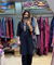 Rozana-Black Double Pocket  Two Piece Set