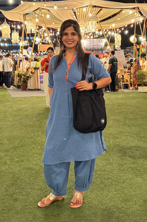 Rozana - AM to PM Steel Blue Co-ord Set