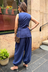 Nazar- Navy Blue Evil Eye Co-ord set