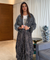Rozana - Elegant Black Drape Skirt