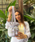 Mizaaj- Lilac Stripes Cord set with Potli