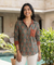 Jazba- Sage Olive Pocket  Printed  Shirt
