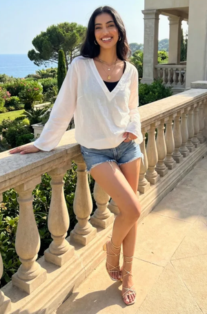 SUMMER SPECIAL - Sheer Mul Overlay Top