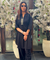 Rozana-Black Double Pocket  Two Piece Set