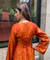 Festive Rust Orange  Patola Printed Farshi Salwar Set(Pre-order)