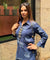 Rozana -Indigo Lotus Drape Skirt Set