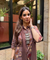 Rozana- Earthy Brown Cotton  Elegant Fusion  Drape  Dress