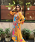 RIWAAYAT REBEL- Folk Inspired Yellow Printed Straight Kurta Set With Pants