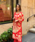 RIWAAYAT REBEL- Folk Art Inspired Red Printed Straight Kurta Set With Pants