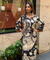 RIWAAYAT REBEL- Folk Art Inspired Black Printed Straight Kurta Set With Pants