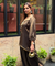 Mizaaj-Bottle Green Tunic style Top  with Dhoti Skirt Set(PRE-0RDER)