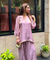Mizaaj-Lilac Tunic style Top  with Dhoti Skirt Set(PRE-0RDER)