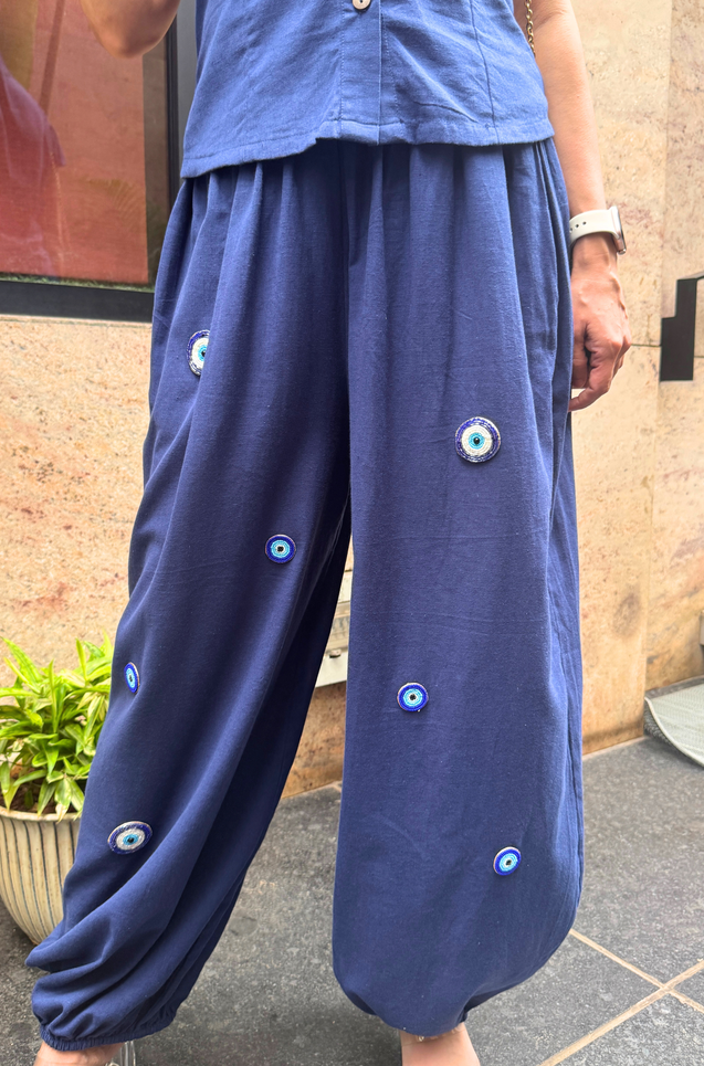 Nazar- Navy Blue Evil Eye  Co-ord set