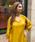 Mizaaj-Golden Mustard Tunic style Top  with Dhoti Skirt Set(PRE-0RDER)