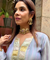 Mizaaj- Lilac Stripes Cord set with Potli