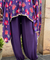 Mizaaj-Purple Shirt Kaftan and Pant Set ( Pre-Order)