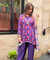 Mizaaj-Purple Shirt Kaftan and Pant Set ( Pre-Order)