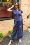 Nazar- Navy Blue Evil Eye  Co-ord set