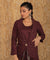 METTLE- Lucknowi Embroidered Blazer With Dhoti Pants