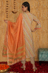 INNAYAT - Peach Three Piece Suit Set With Intricate Embroidery