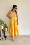 Yellow/Peach Reversible Gown