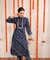 DESI SWAG -  Midnight Blue Printed Co-ord Pathani Set