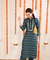DESI SWAG -  Teal Printed Co-ord Pathani Set