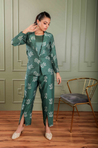 METTLE - Eden Green Batik Print Blazer Set
