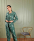 METTLE - Eden Green Batik Print Blazer Set