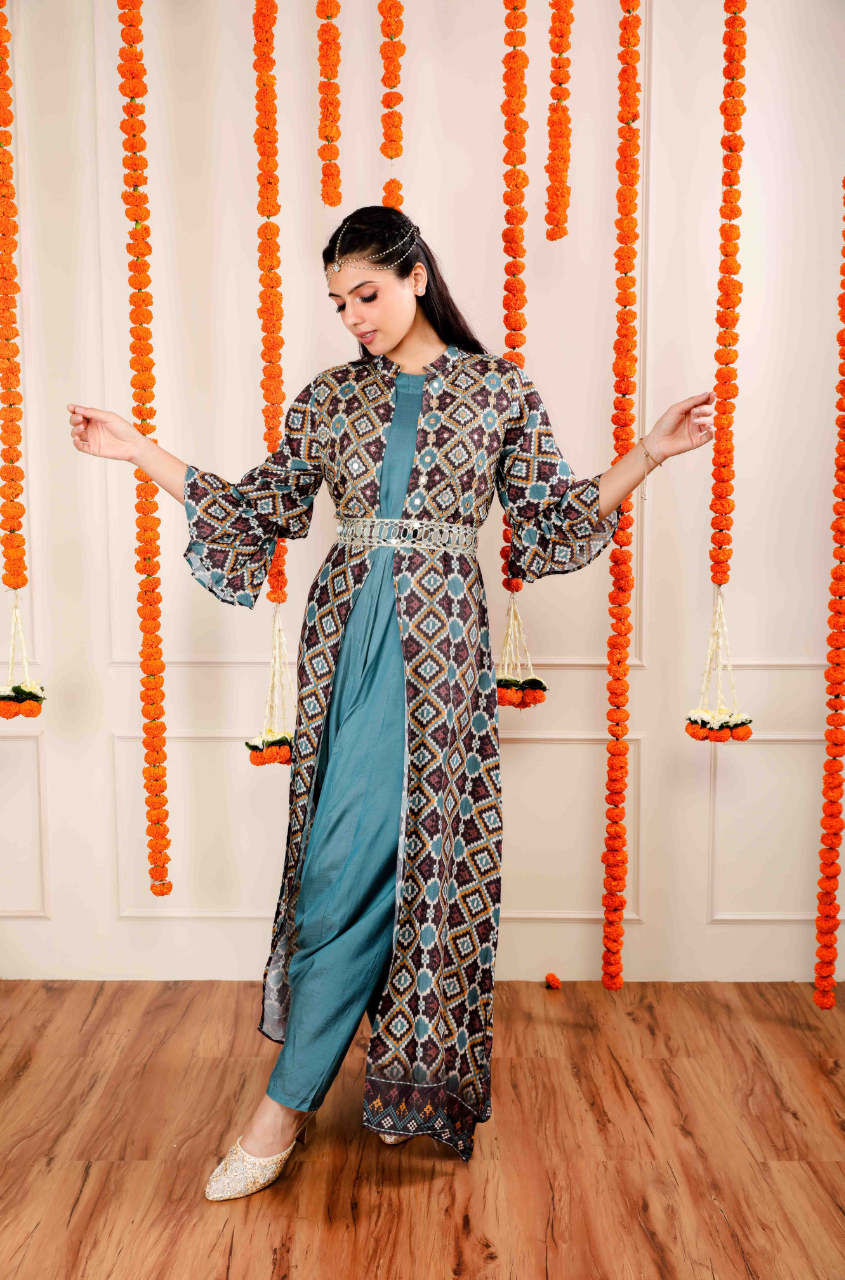 Jumpsuit with long jacket hotsell