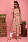 Pink Makes Everything Pretty - Straight kurta with mask