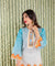 KHWAAB - Lagoon Blue Three Piece Suit Set