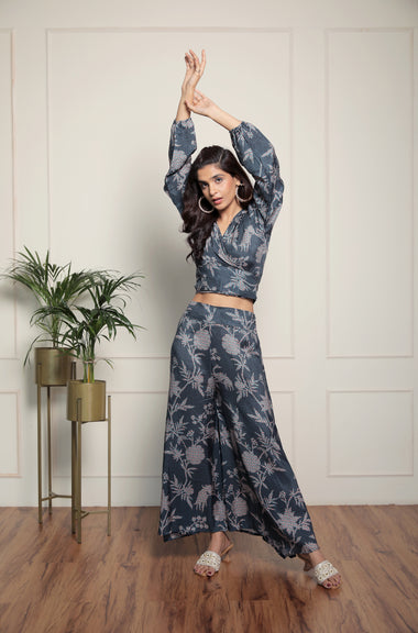 OH MY COORD!! - Yale Blue Wrap Top with Palolem Pant