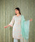 KHWAAB - Tea Green Three Piece Suit Set
