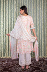 KHWAAB - Pearl White Three Piece Suit Set