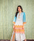 KHWAAB - Lagoon Blue Three Piece Suit Set