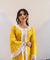 MATARGASHTI - Yellow Asymmetrical Long Kurta with Dhoti  Pants